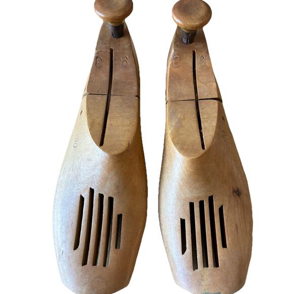 VTG 50s Florsheim Wooden Shoe Tree Mold Stretch9-3 De Pinna Fifth Ave New York - Picture 2 of 10